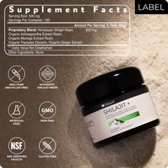 Shilajit Resin Supplement